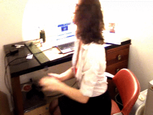 www.thedirtygirlnextdoor.com - Secretary Selfie Tease! thumbnail